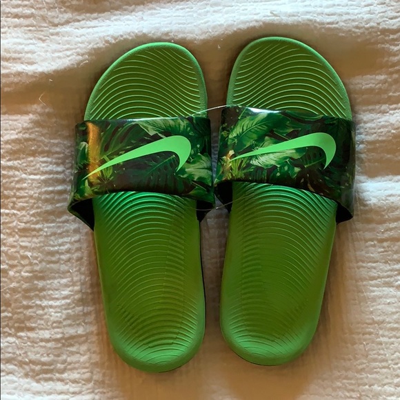 tropical nike slides